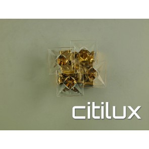 Cyma 2 Light Wall Light Gold Citilux