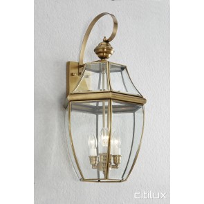 Darkes Forest Traditional Outdoor Brass Wall Light Elegant Range Citilux