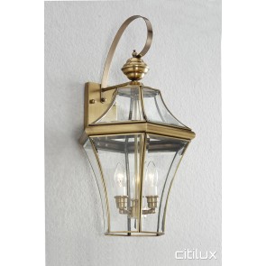 Dawes Point Classic Outdoor Brass Wall Light Elegant Range Citilux