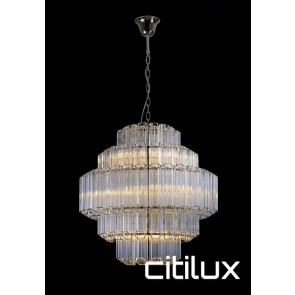 Deauville 9 Lights Chandelier Gold Citilux