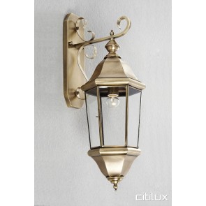 Dee Why Classic Outdoor Brass Wall Light Elegant Range Citilux