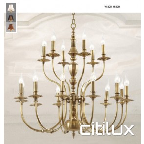 Dural Classic European Style Brass Pendant Light Elegant Range Citilux