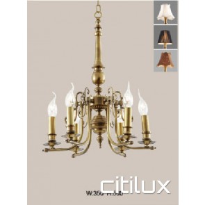 Elizabeth Bay Classic European Style Brass Pendant Light Elegant Range Citilux