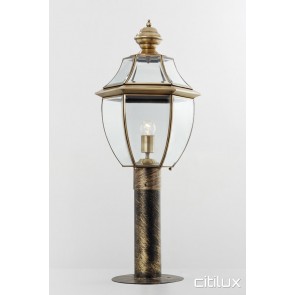 Greenhills Beach Classic Outdoor Brass Made Post Light Elegant Range Citilux