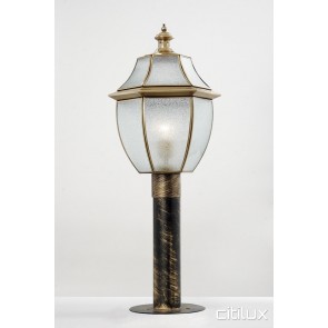 Hammondville Traditional Outdoor Brass Made Post Light Elegant Range Citilux