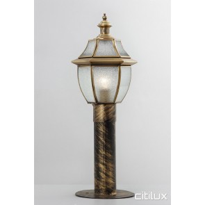 Harris Park Traditional Outdoor Brass Made Post Light Elegant Range Citilux