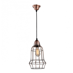 Industrial Copper Wire Cage Pendant Lamp - A - Pendant Light - Citilux