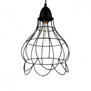 Industrial Copper Wire Cage Pendant Lamp - B - Pendant Light - Citilux