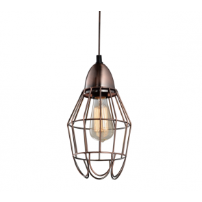 Industrial Copper Wire Cage Pendant Lamp - C - Pendant Light - Citilux