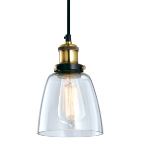 Industrial Vintage Glass Pendant Lamp - 14cm - Pendant Light - Citilux