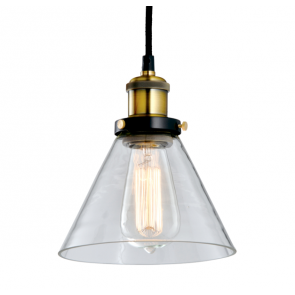 Industrial Vintage Glass Pendant Lamp - 19cm - Pendant Light - Citilux