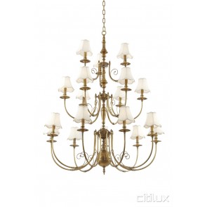 Kogarah Bay Classic European Style Brass Pendant Light Elegant Range Citilux