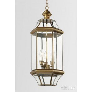 Kurnell Traditional Outdoor Brass Pendant Light Elegant Range Citilux