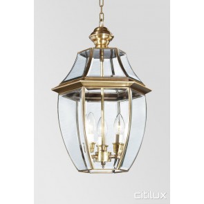 Leets Vale Classic Outdoor Brass Pendant Light Elegant Range Citilux