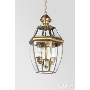 Len Waters Estate Classic Outdoor Brass Pendant Light Elegant Range Citilux