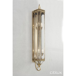 Maroota Traditional Outdoor Brass Wall Light Elegant Range Citilux