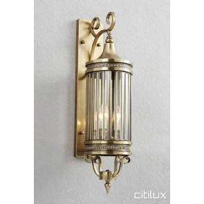 McGraths Hill Traditional Outdoor Brass Wall Light Elegant Range Citilux