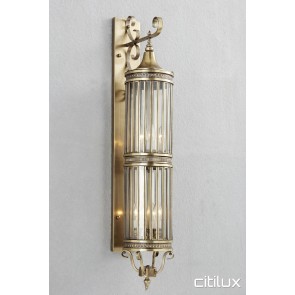 Meadowbank Classic Outdoor Brass Wall Light Elegant Range Citilux