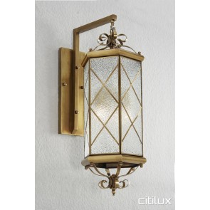 Merrylands Classic Outdoor Brass Wall Light Elegant Range Citilux