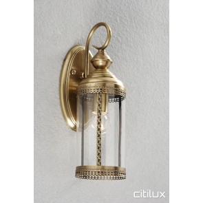 Newtown Classic Outdoor Brass Wall Light Elegant Range Citilux