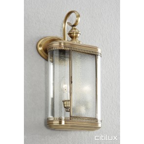 Normanhurst Traditional Outdoor Brass Wall Light Elegant Range Citilux