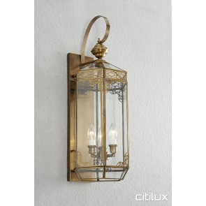 North Strathfield Traditional Outdoor Brass Wall Light Elegant Range Citilux