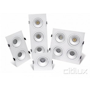 Coxy 20W LED Downlights Square Frame Double
