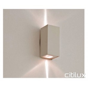 Lexidex Rectangle 120mm Up Down Flush Wall Light