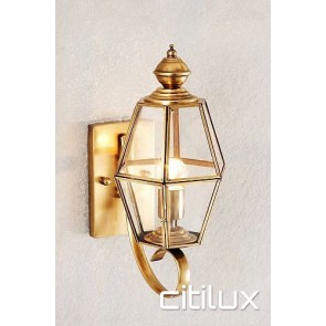 Oatlands Classic Outdoor Brass Wall Light Elegant Range Citilux