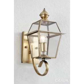 Old Guildford Traditional Outdoor Brass Wall Light Elegant Range Citilux