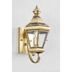 Orchard Hills Traditional Outdoor Brass Wall Light Elegant Range Citilux