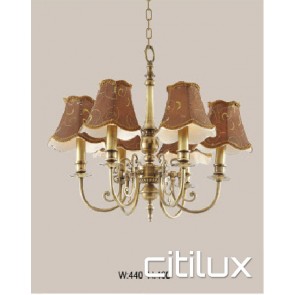 Oxley Park Classic European Style Brass Pendant Light Elegant Range Citilux