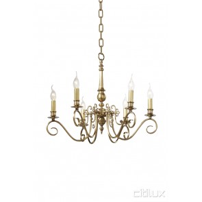 Panania Classic European Style Brass Pendant Light Elegant Range Citilux