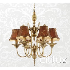 Pendle Hill Classic European Style Brass Pendant Light Elegant Range Citilux