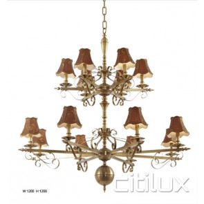 Penrith Classic European Style Brass Pendant Light Elegant Range Citilux