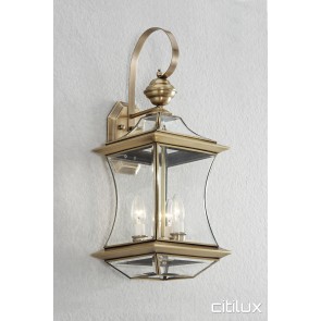 Point Piper Classic Outdoor Brass Wall Light Elegant Range Citilux