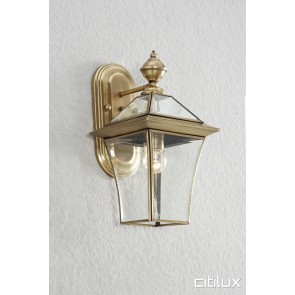 Port Hacking Classic Outdoor Brass Wall Light Elegant Range Citilux