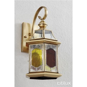 Potts Point Classic Outdoor Brass Wall Light Elegant Range Citilux