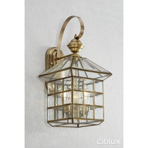 Prospect Traditional Outdoor Brass Wall Light Elegant Range Citilux