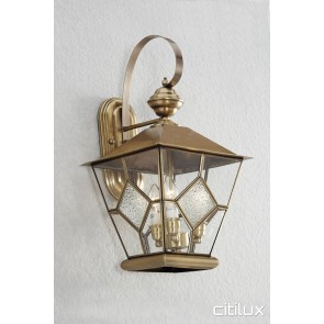 Pymble Classic Outdoor Brass Wall Light Elegant Range Citilux