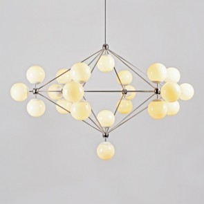 Replica Jason Miller Modo Diamond Chandelier - 21 Bulb Gold - Pendant Light - Citilux