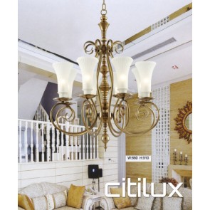 Rooty Hill Classic European Style Brass Pendant Light Elegant Range Citilux