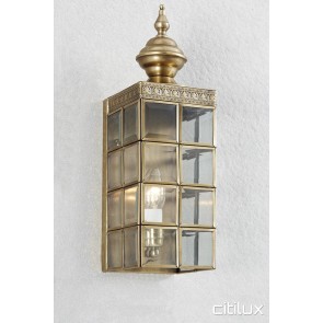 Rozelle Classic Outdoor Brass Wall Light Elegant Range Citilux