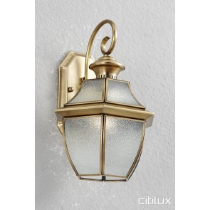 Sadleir Traditional Outdoor Brass Wall Light Elegant Range Citilux