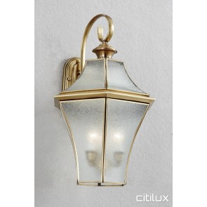 Sandringham Classic Outdoor Brass Wall Light Elegant Range Citilux