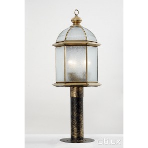 Seaforth Traditional Outdoor Brass Made Post Light Elegant Range Citilux