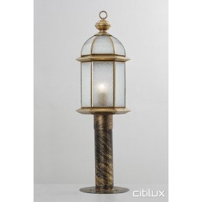 Sefton Classic Outdoor Brass Made Post Light Elegant Range Citilux