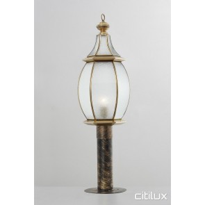 Shanes Park Traditional Outdoor Brass Made Post Light Elegant Range Citilux