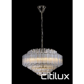 Skyline 7 Lights Chandelier Gold Citilux