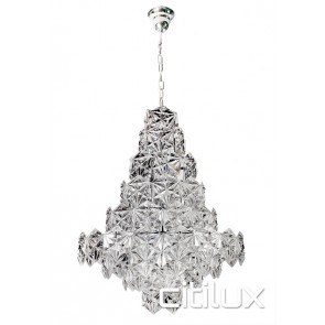 Tiffani 12 Lights Pendant Chrome Citilux